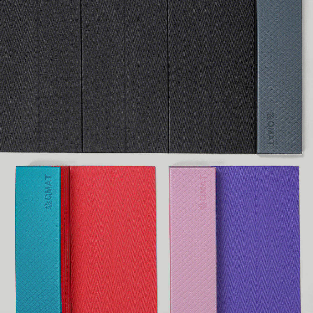 6mm折疊瑜珈墊-雙色 60*180cm