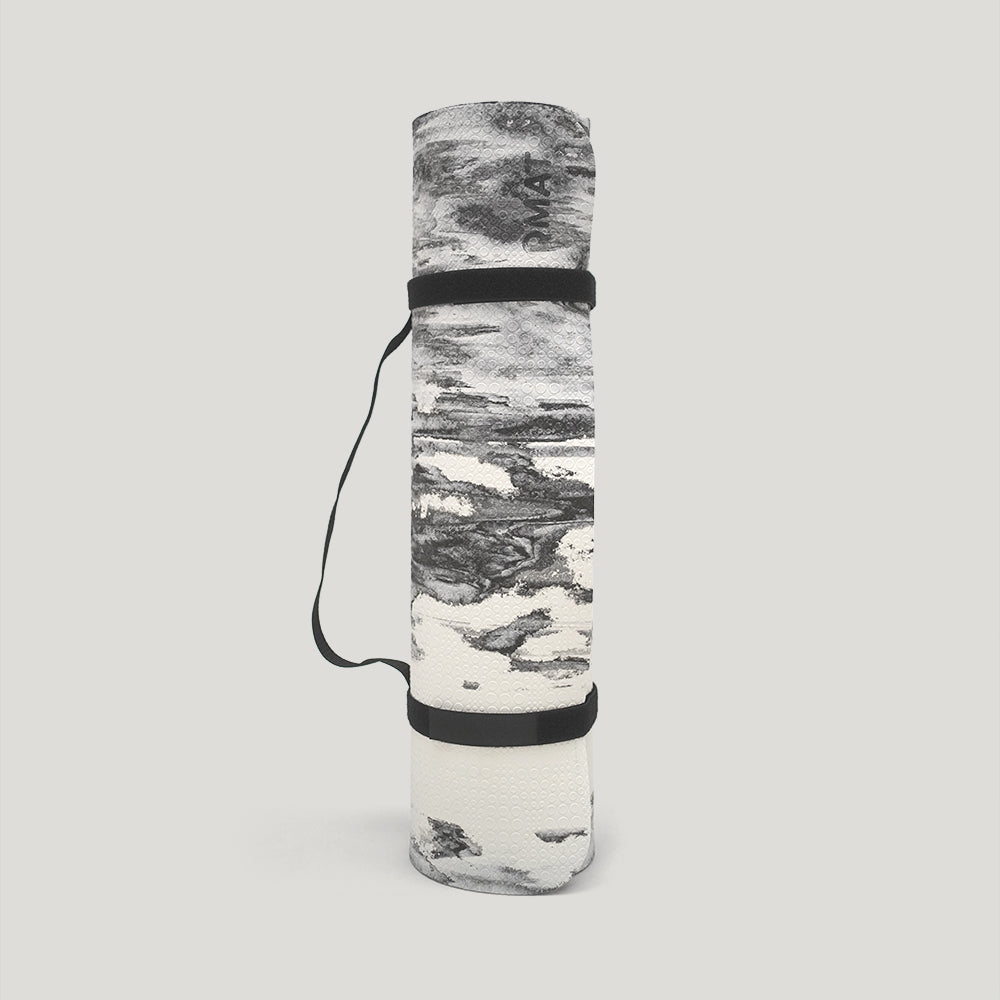 8mm瑜珈墊-黑白潑墨雲彩