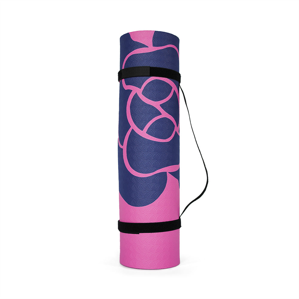 10mm瑜珈墊-山茶花 60*180cm