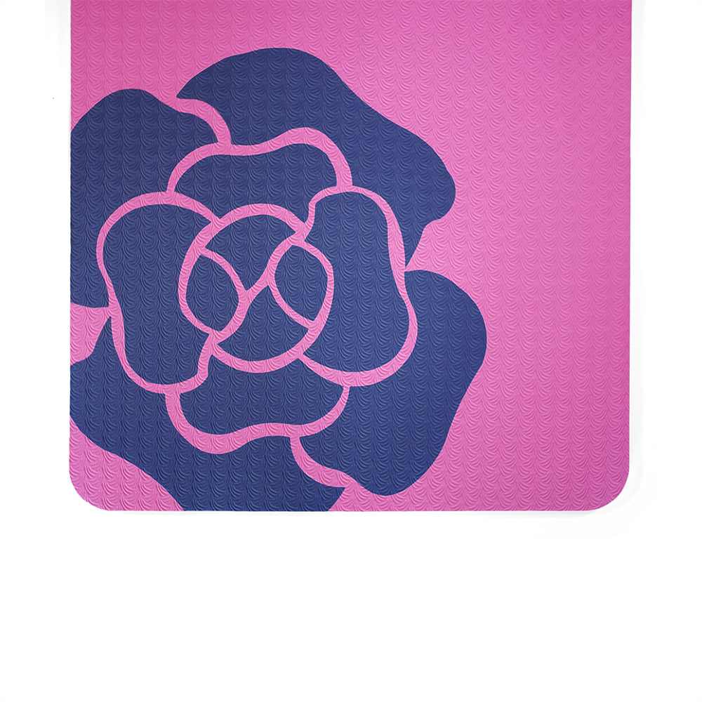 10mm瑜珈墊-山茶花 60*180cm