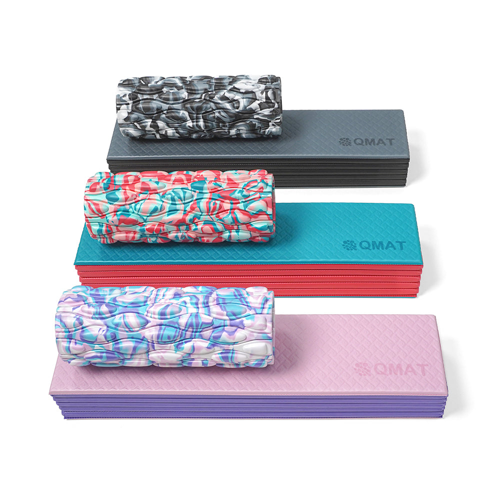 運動組合(6mm折墊+33cm滾筒+折墊拉鍊袋(如選項))