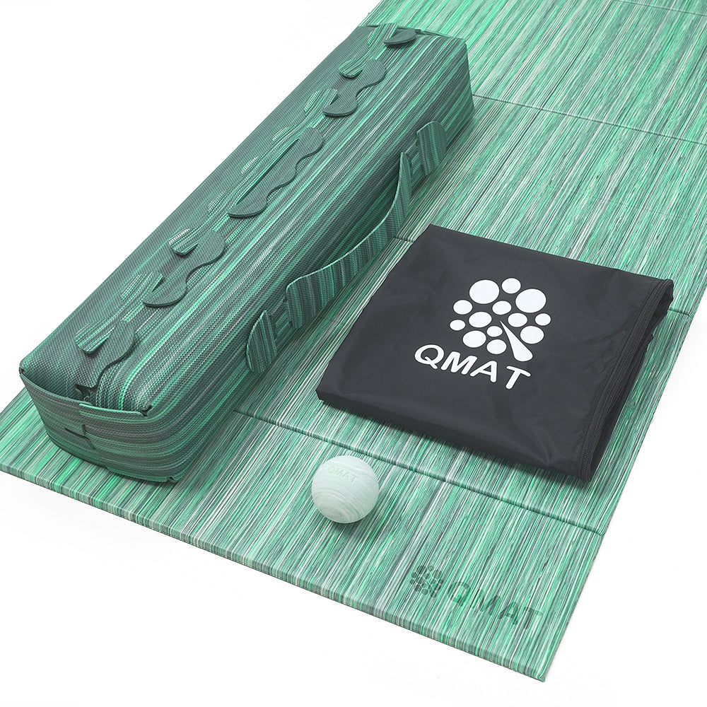 聖誕禮物組/ 折疊瑜珈墊+筋膜球+皮料手提包組