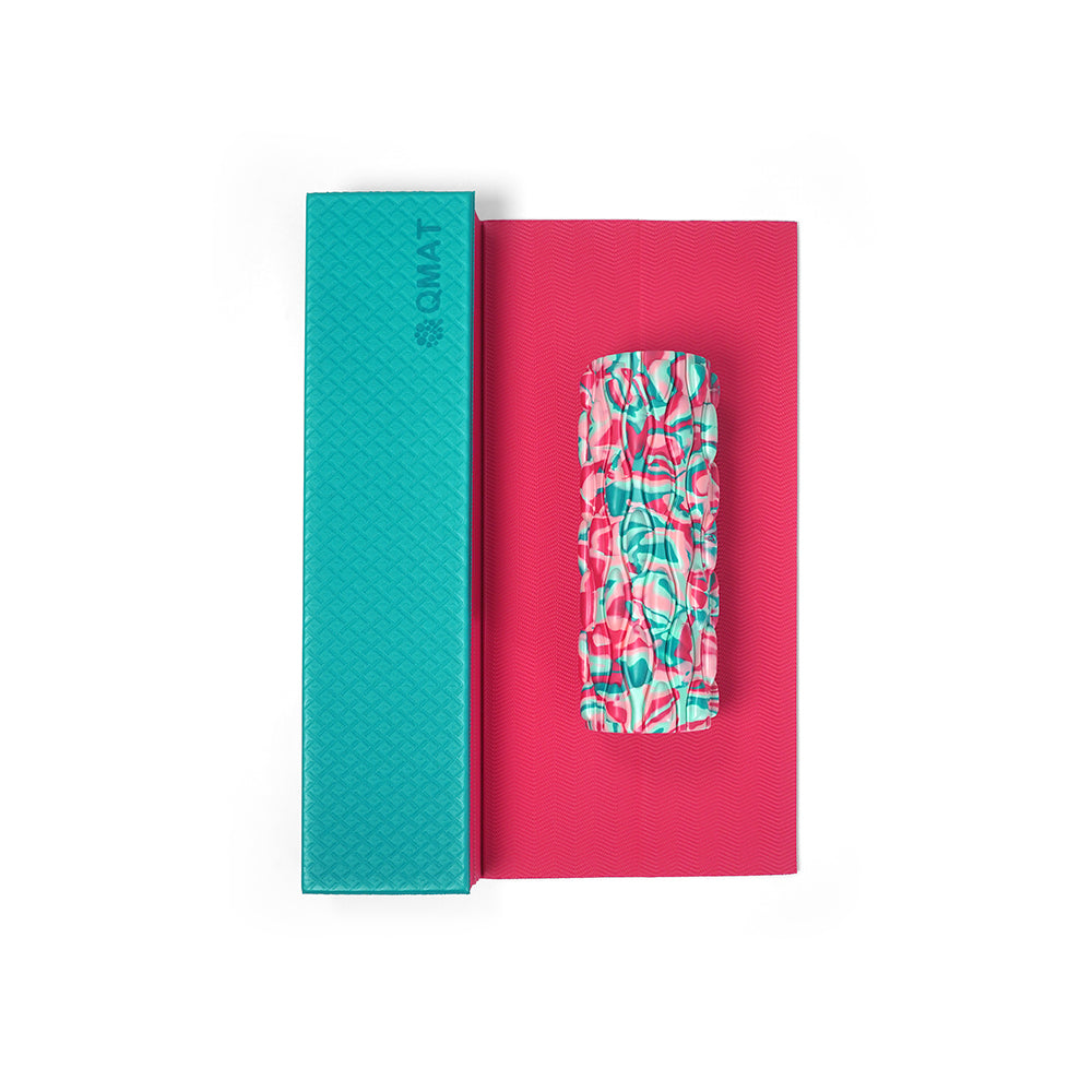 運動組合(6mm折墊+33cm滾筒+折墊拉鍊袋(如選項))