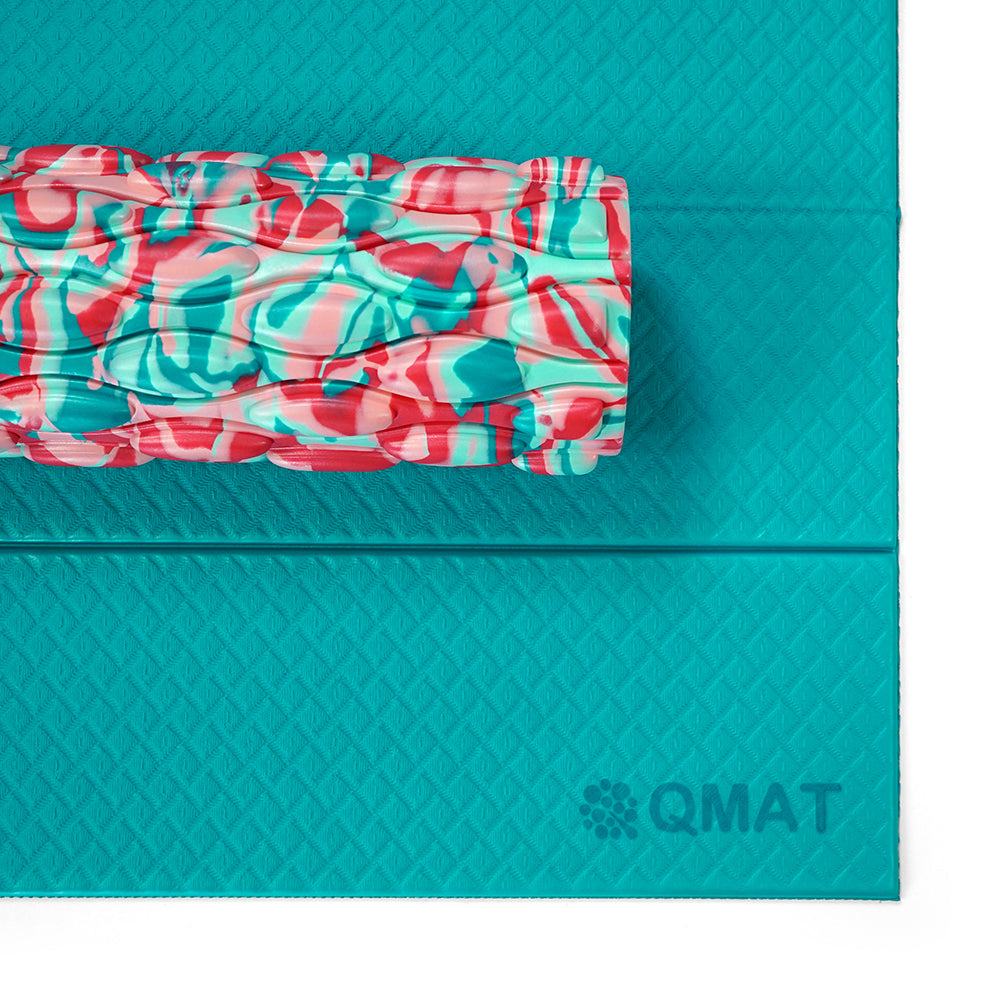 運動組合(6mm折墊+33cm滾筒+折墊拉鍊袋(如選項))