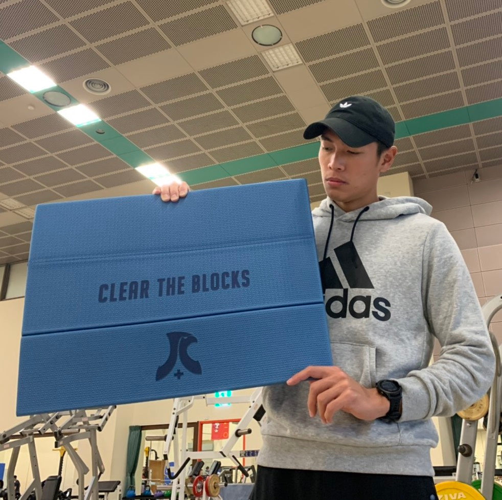 QMAT x JC陳傑|6mm折疊瑜珈墊-蔚藍青