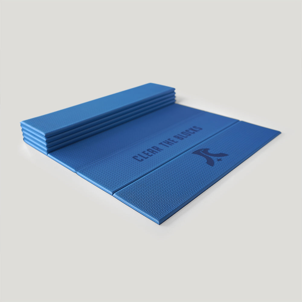 QMAT x JC陳傑|6mm折疊瑜珈墊-蔚藍青