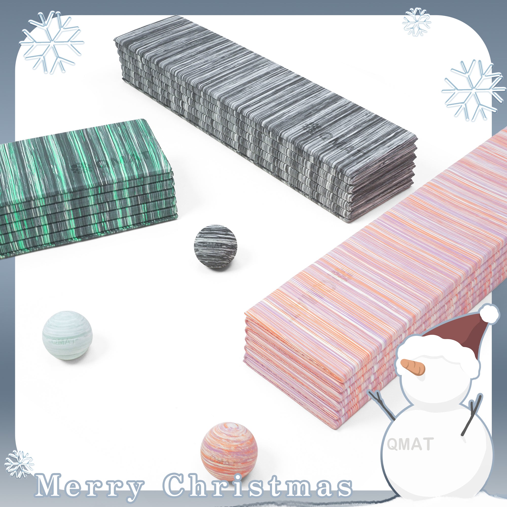 聖誕禮物組/ 折疊瑜珈墊+筋膜球+皮料手提包組