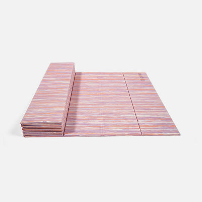6mm折疊瑜珈墊 - 條紋款 60 x 180cm