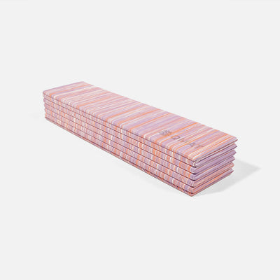 6mm折疊瑜珈墊 - 條紋款 60 x 180cm
