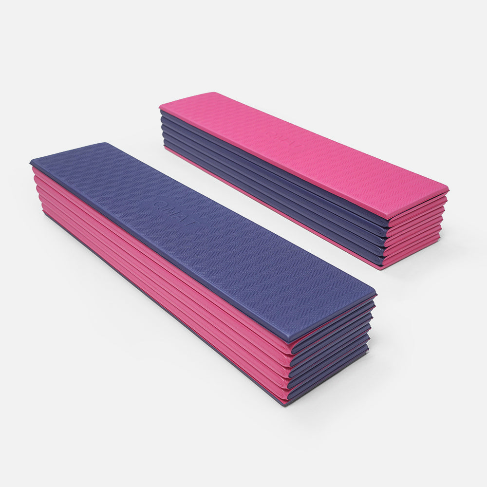 8mm折疊瑜珈墊 (十二折墊) 63*185cm (葉紋)