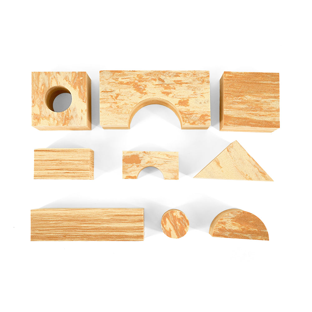 軟積木-木紋款68pcs（贈收納箱）