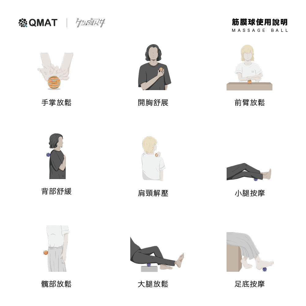 聯名筋膜球套組 (ゲシュタルト乙女 x QMAT)