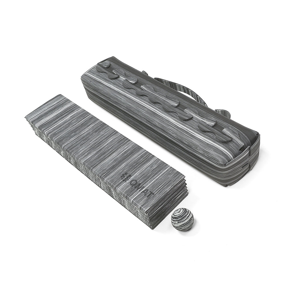 聖誕禮物組/ 折疊瑜珈墊+筋膜球+皮料手提包組