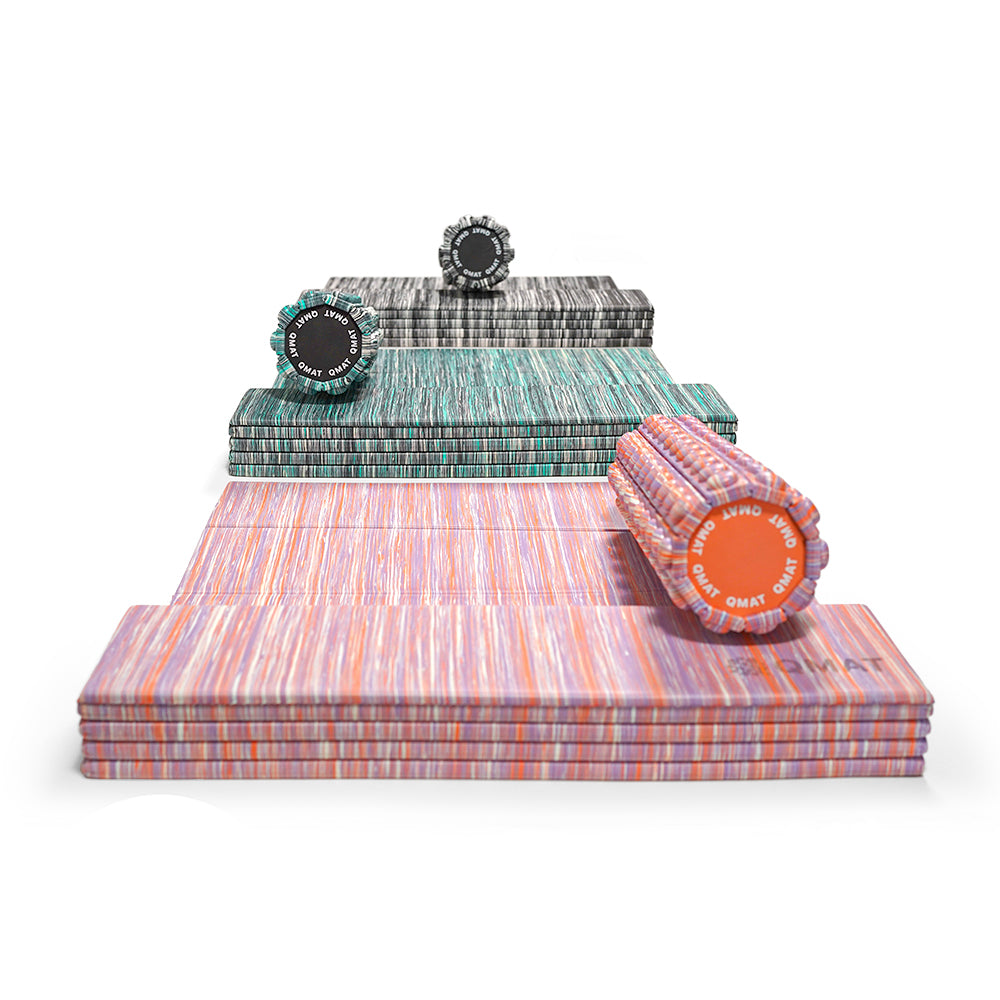 運動組合（6mm折墊＋40cm滾筒＋折墊拉鍊袋(如選項)）