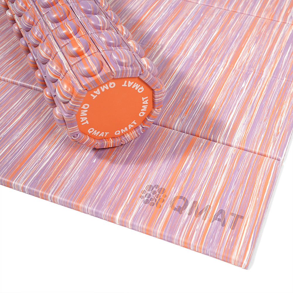 運動組合（6mm折墊＋40cm滾筒＋折墊拉鍊袋(如選項)）