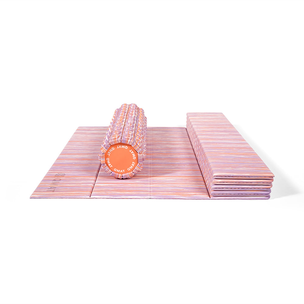 運動組合（6mm折墊＋40cm滾筒＋折墊拉鍊袋(如選項)）