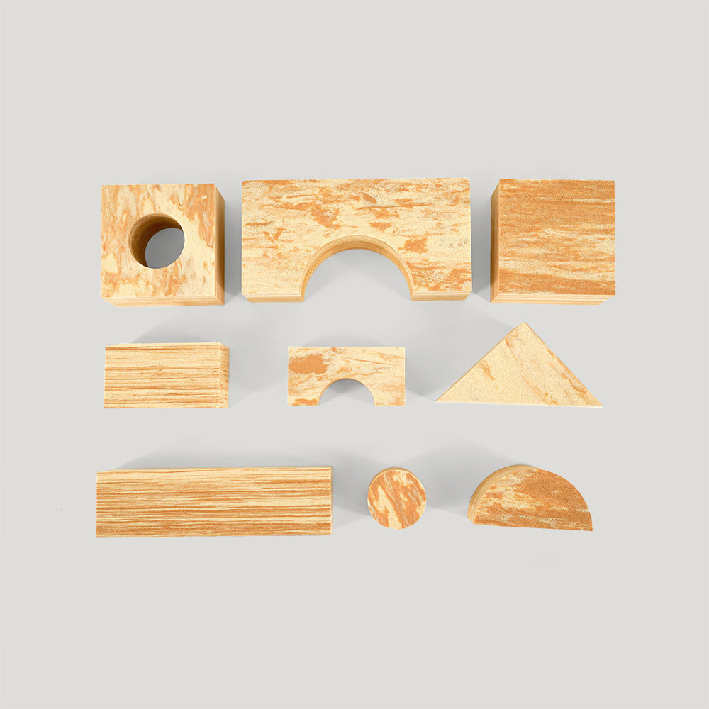 軟積木-木紋款68pcs（贈收納箱）